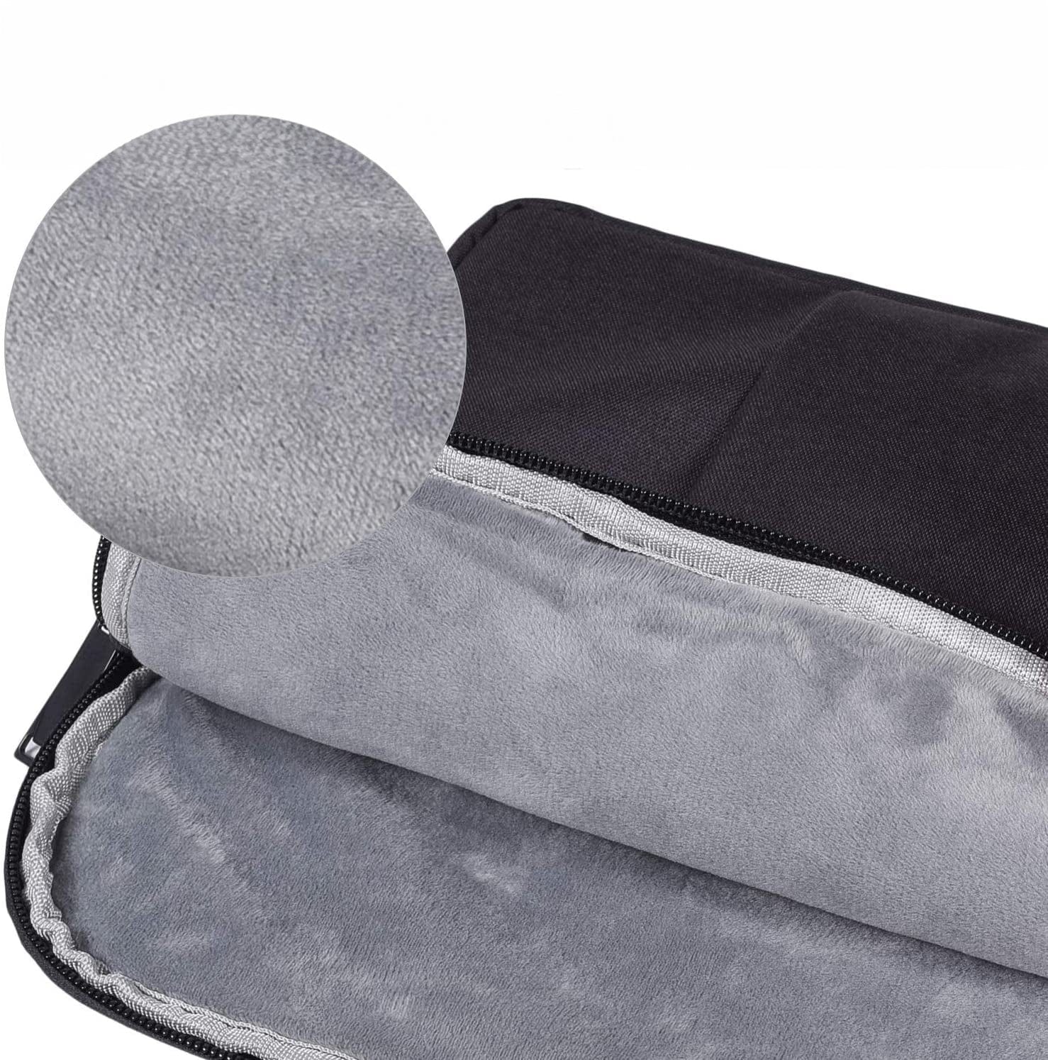 Sleeve Case for Microsoft Surface Pro X, Pro 7, Pro 8, Pro 9, Pro 10 & iPad Pro 12.9 Tablets - Black