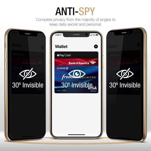 ZeroDamage Privacy Glass Screen Protector - for iPhone 11 6.1" & iPhone XR - Sahara Case LLC