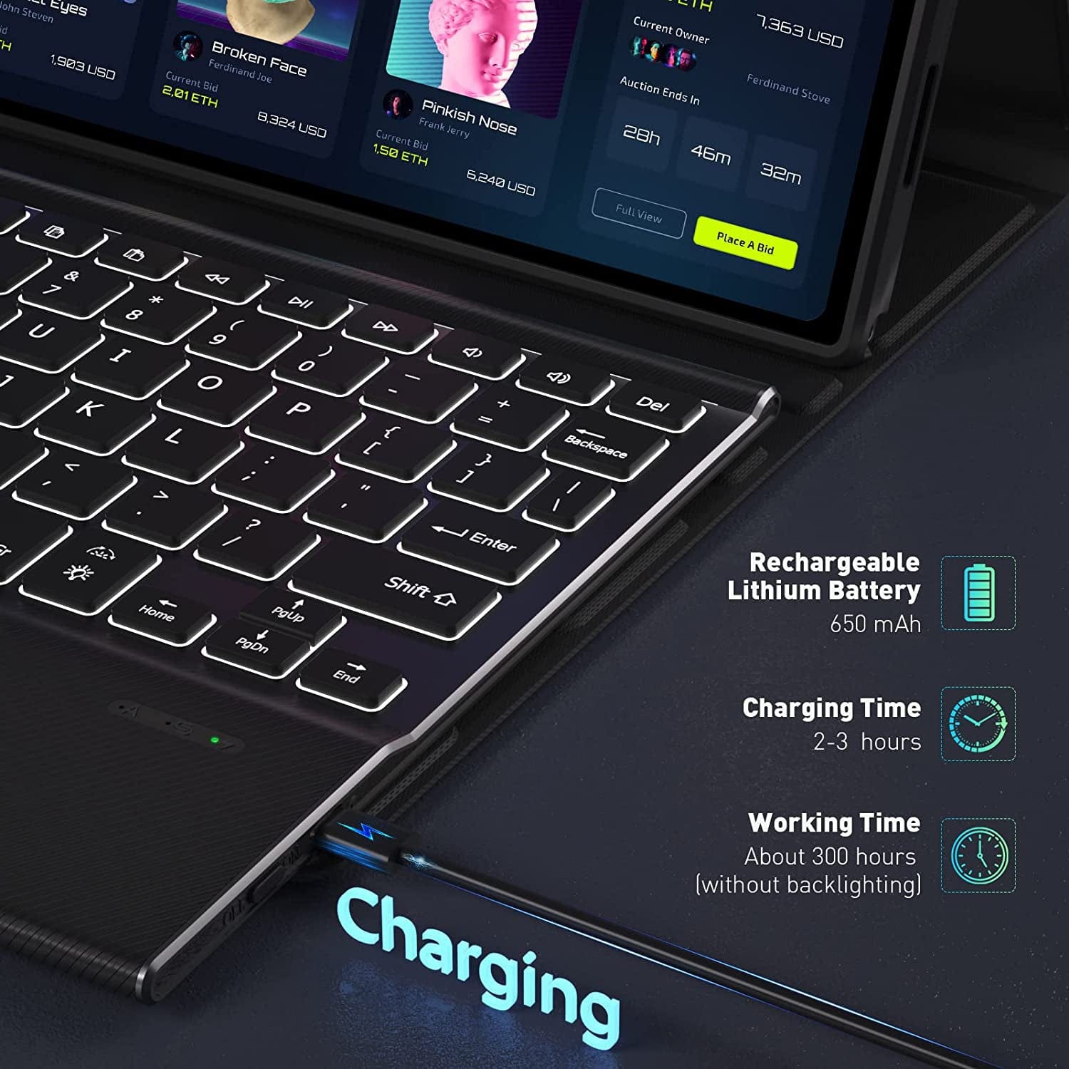 Navigate Keyboard Case with Mouse Pad for Lenovo Tab P11 (2nd Generation)