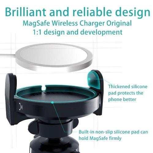 Car Vent Mount for Most Cell Phones - Black