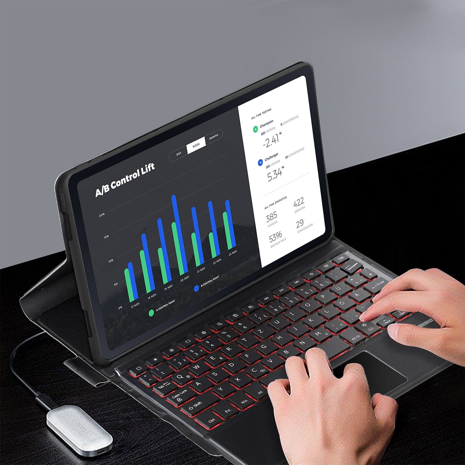 Navigate Keyboard Case with Mouse Pad for Lenovo Tab P11 (2nd Generation)