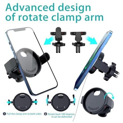 Car Vent Mount for Most Cell Phones - Black