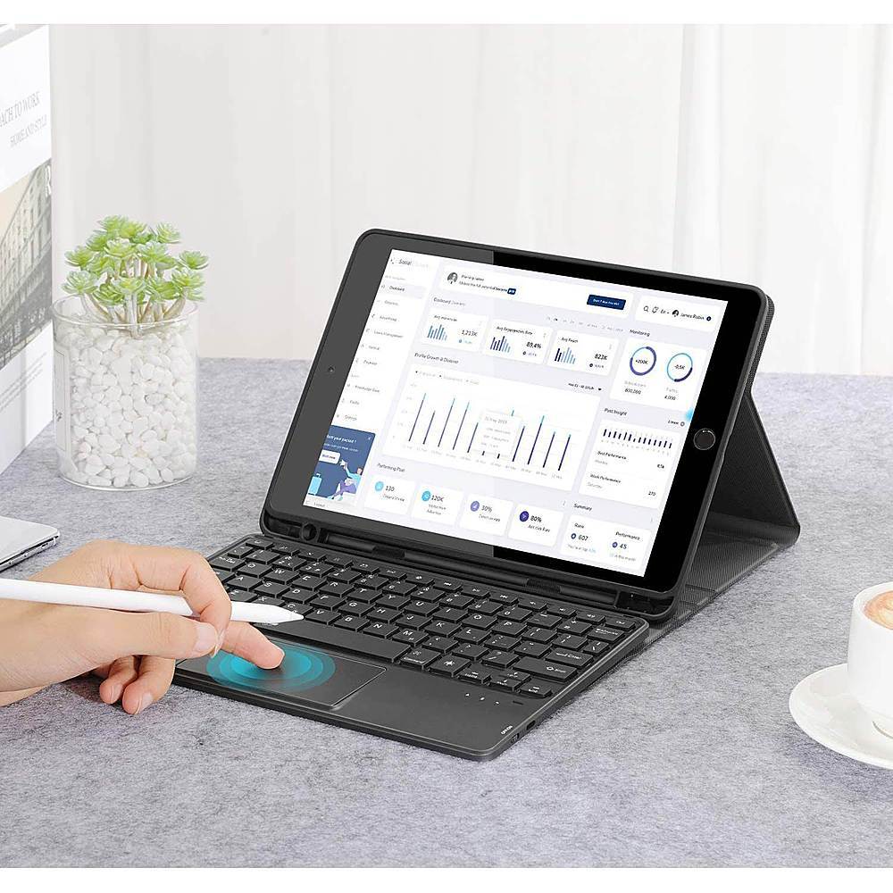 Keyboard Case with Mouse Pad for Apple iPad 10.2" (9th Generation 2021)