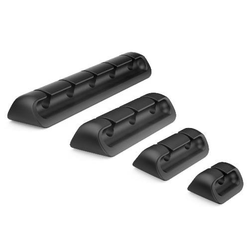 SaharaCase - USB Cable Holder Organizer (4-Pack) - Black - Sahara Case LLC