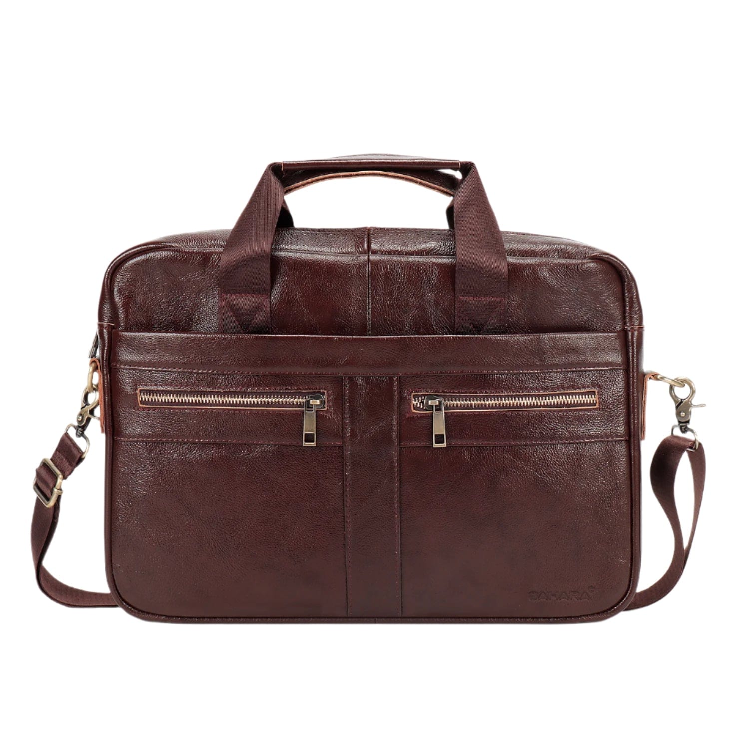Genuine Leather Business Bag Briefcase for Laptops up to 16-inch