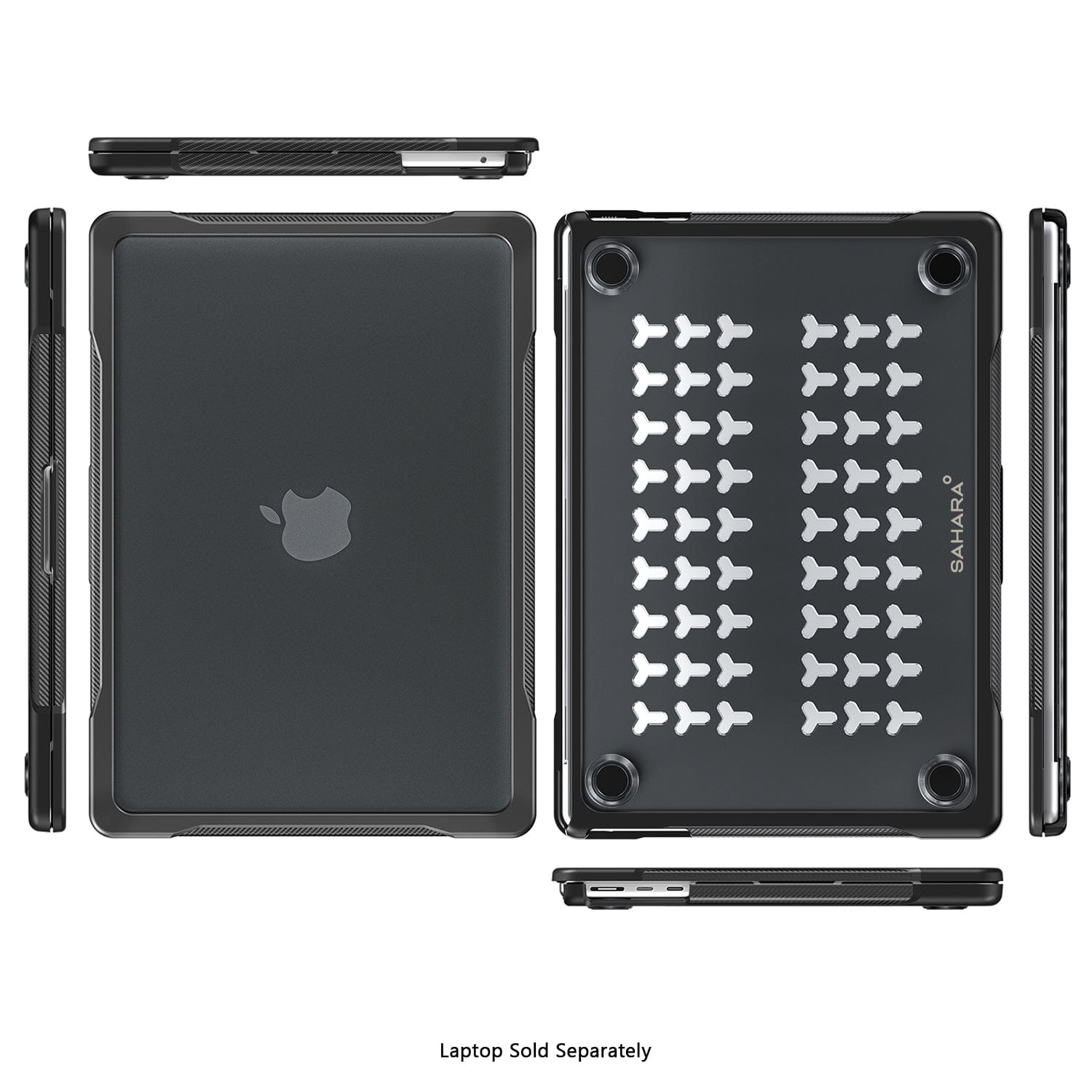Raider Series Case for MacBook Pro 14" (2024) - Black/Clear