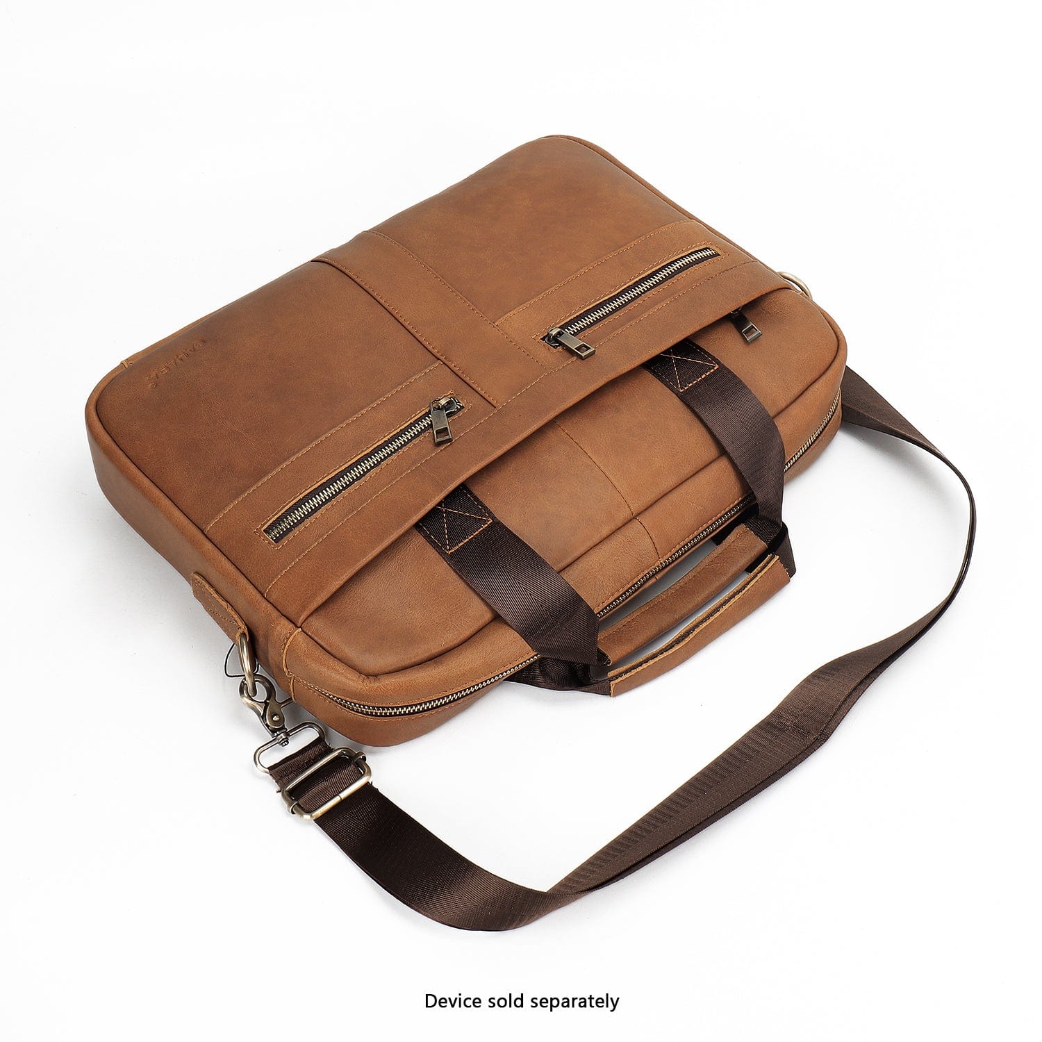 Genuine Leather Business Bag Briefcase for Laptops up to 16-inch