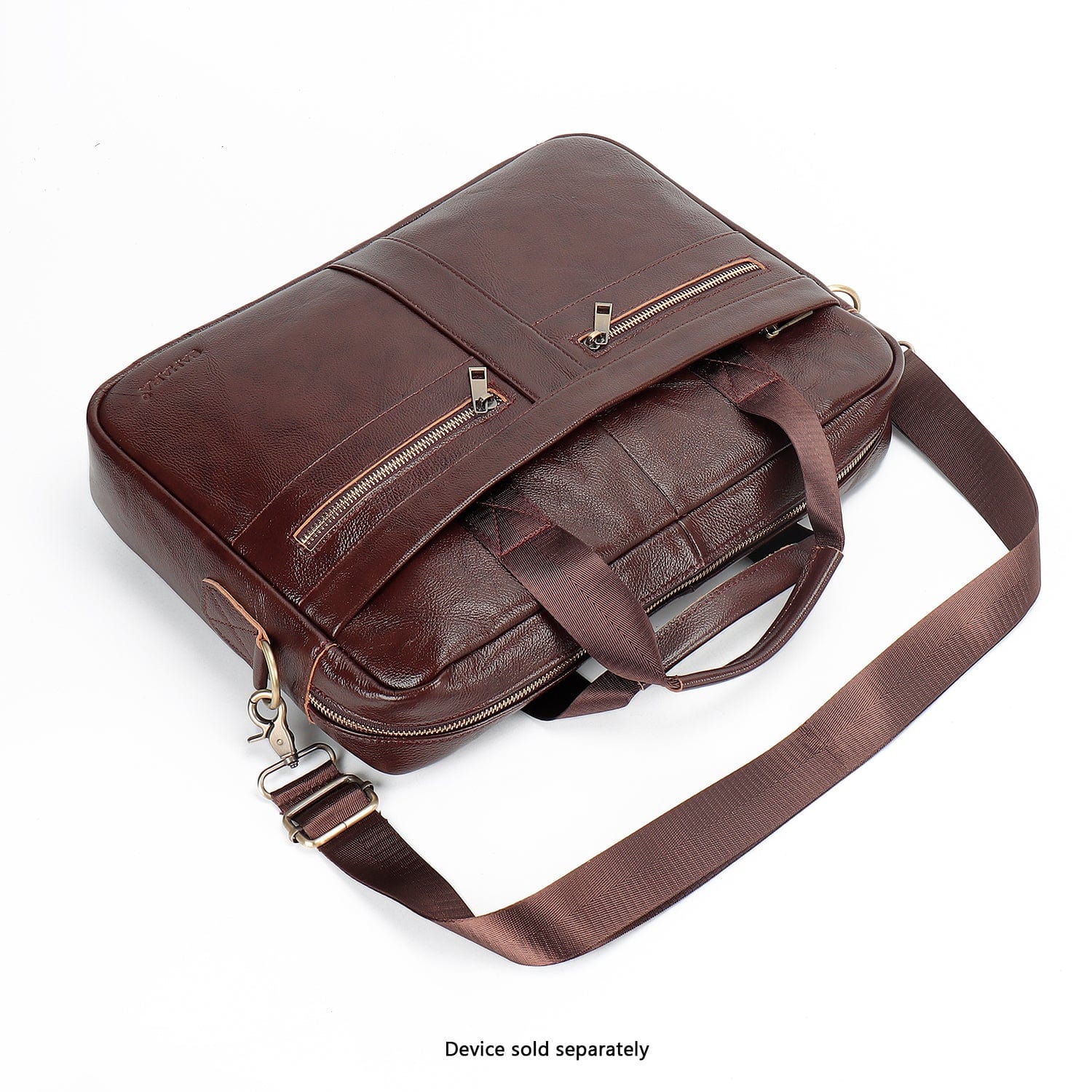 Genuine Leather Business Bag Briefcase for Laptops up to 16-inch