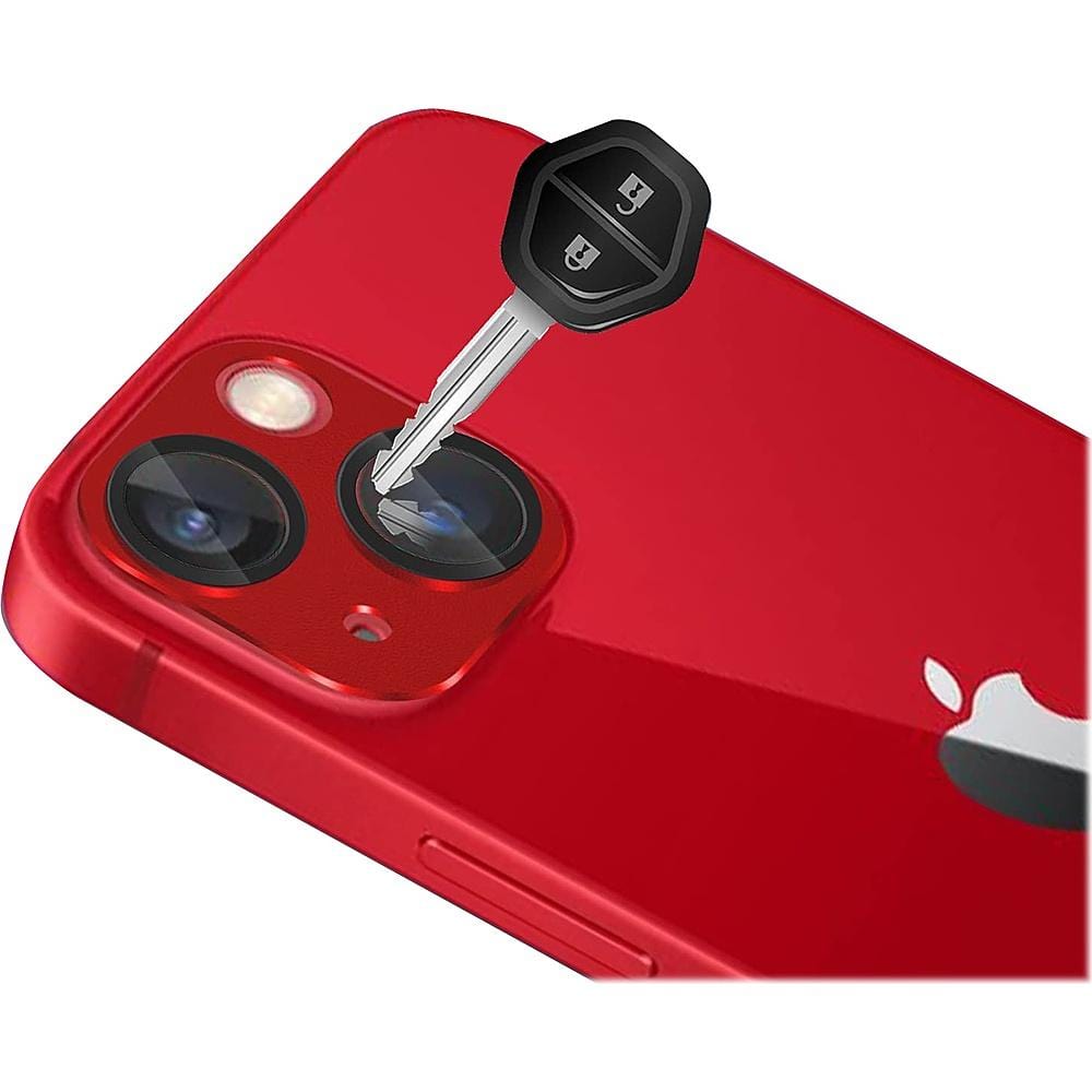 ZeroDamage Camera Lens Protector for Apple iPhone 13 and iPhone 13 mini (2-Pack) - Red