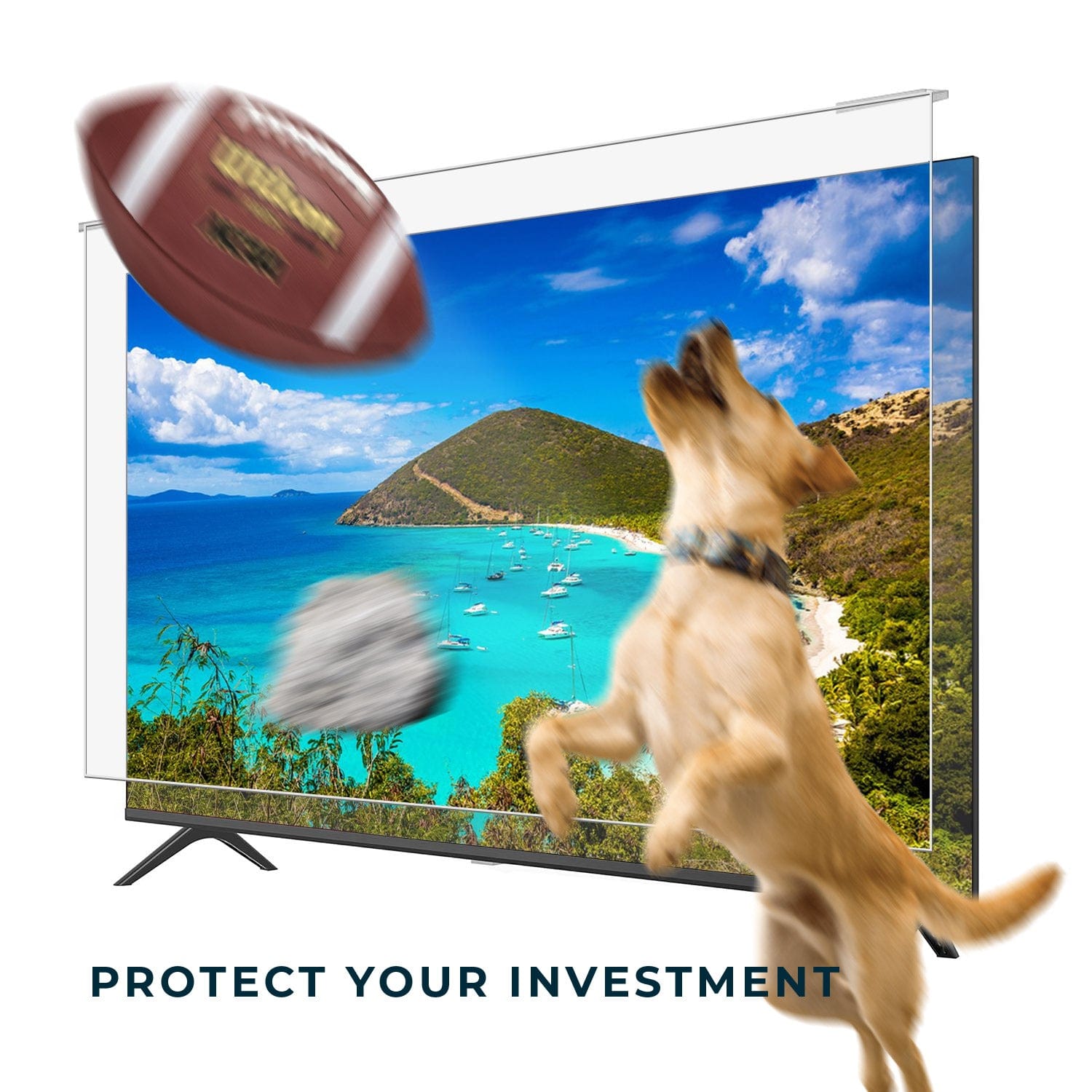 ZeroDamage Clear TV Screen Protector for most 85" TVs