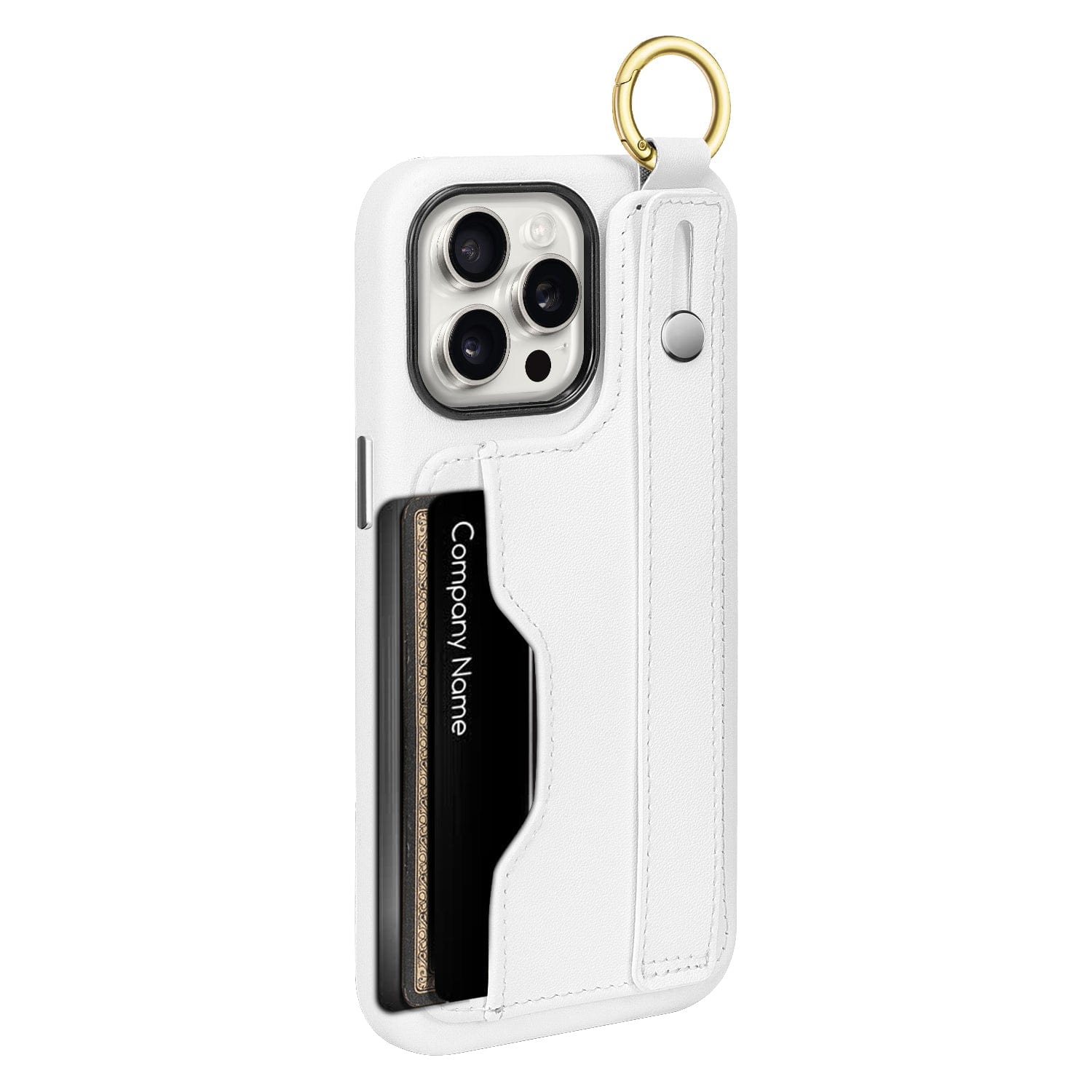 Indy Series Wallet FingerGrip Leather Case with Screen and Camera Protector - iPhone 15 Pro Max