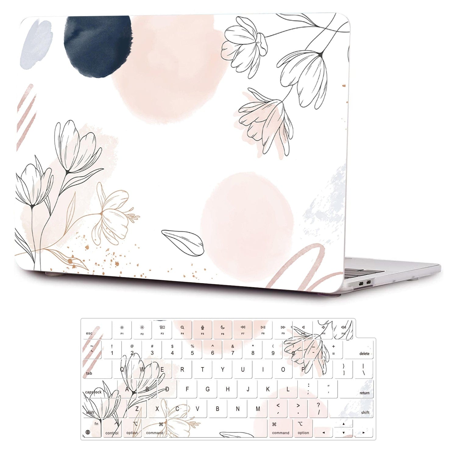 Hybrid-Flex Watercolor Floral Case - MacBook Pro